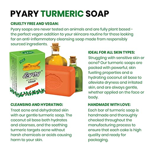 PYARY TURMERIC SOAP HALDI - Pyary Ayurvedic Soap 75g