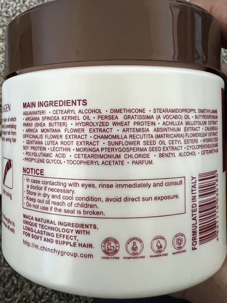 Karseell Collagen Hair Treatment Deep Repair Conditioning Argan Oil Collagen Hair Mask Essence for Dry Damaged Hair All Hair Types 16.90 Oz 500ml