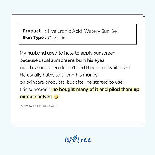 Isntree Hyaluronic Acid Protective Gel Cream for Sensitive and Dry Skin SPF 50+ 50 Ml