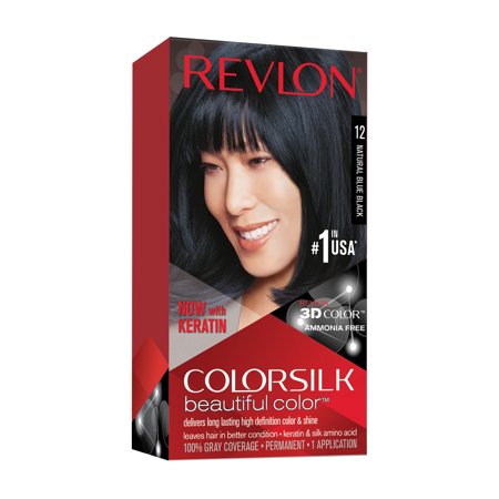 REVLON ColorSilk Beautiful Color No.12 Natural Blue Black Hair Color