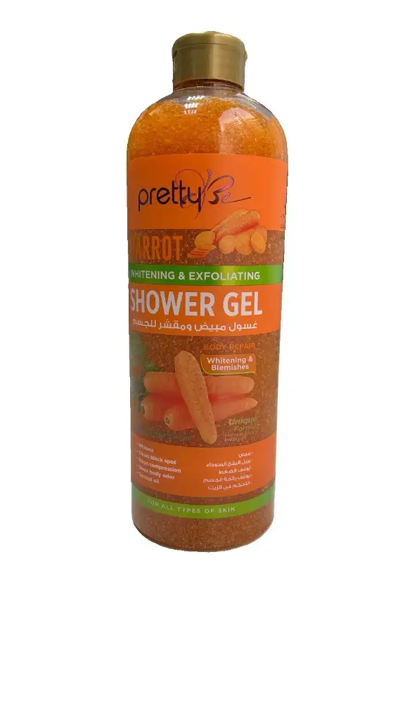 PrettyBe, Brightening Exfoliating Shower Gel Carrot With Jojoba-Oil & Vitamin E, (1000 ml)