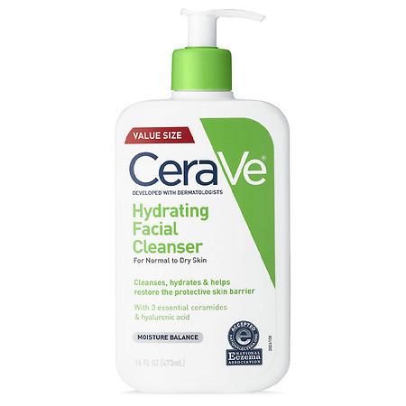CeraVe, Hydrating Facial Cleanser for Normal to Dry Skin, 16 fl.oz. (473 ml)