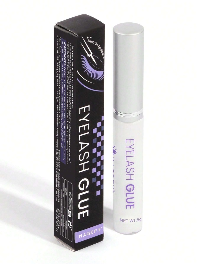 MAGEFY Eyelash Glue, Naturally Invisible After Drying