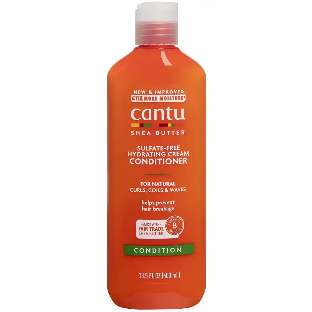 Cantu, Shea Butter Sulfate-Free Hydrating Cream Conditioner, for Natural Curls, Coils & Waves, 13.5 fl.oz. (400 ml)