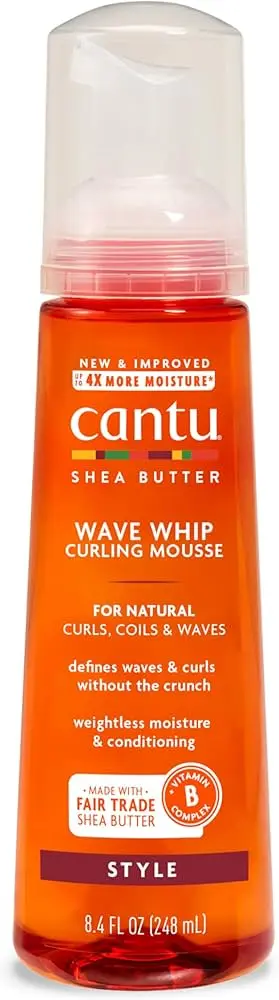 Cantu, Shea Butter, Wave Whip Curling Mousse, 8.4 fl.oz. (248 ml)