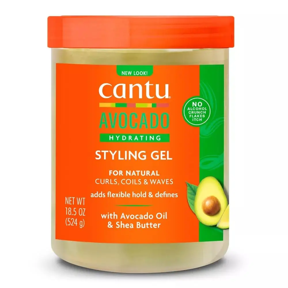 Cantu, Avocado Hydrating Styling Gel, Alcohol Free, 18.5 fl.oz. (524 g)
