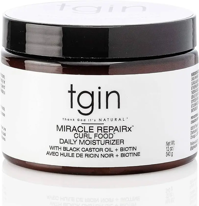 tgin, Miracle Repairx, Curl Food, Daily Moisturizer for Damaged Hair, Repair-Protect-Restore, 12 fl.oz. (340 g)