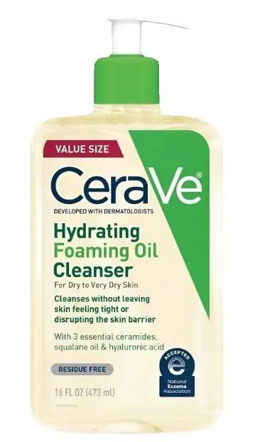 CeraVe, Hydrating Foaming Oil Cleanser for Dry to Very Dry Skin, 16 fl.oz. (473 ml)