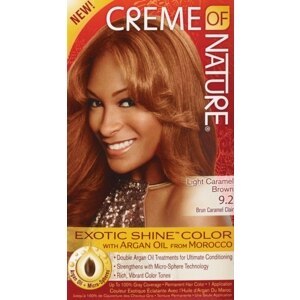 Creme of Nature, Exotic Shine Color, Light Caramel Brown 9.2