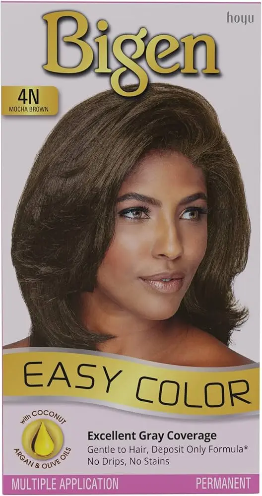 Bigen, Easy Color Permanent Hair, 4N Mocha Brown,  2.82 fl.oz. (80 g)