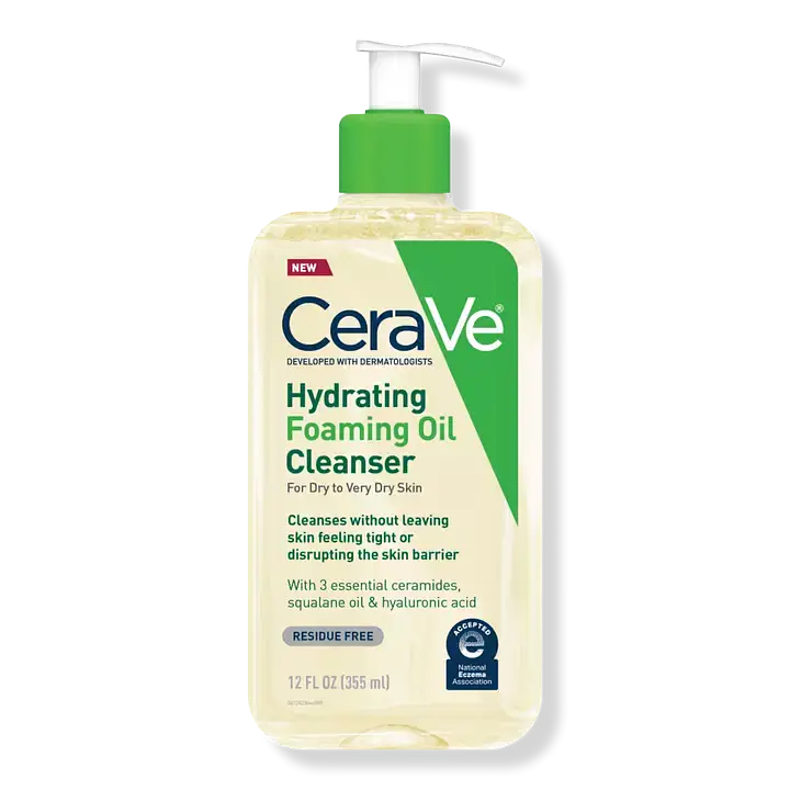 CeraVe, Hydrating Foaming Oil Cleanser for Dry to Very Dry Skin, 12 fl.oz. (355 ml)