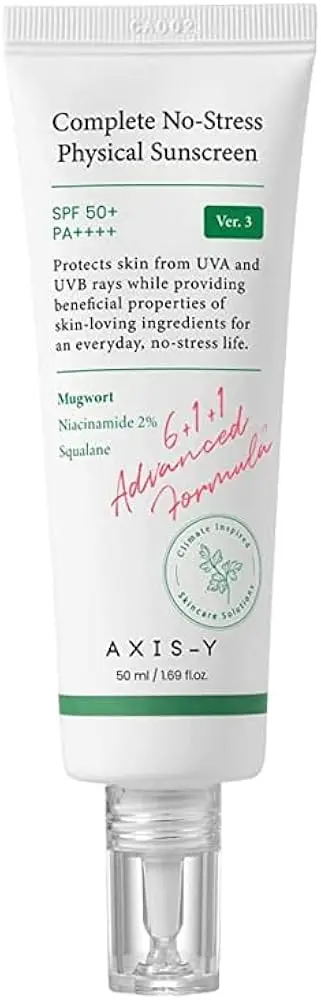 AXIS-Y, Complete No-Stress Physical Sunscreen, SPF 50+, PA++++, 1.69 fl.oz. (50 ml)