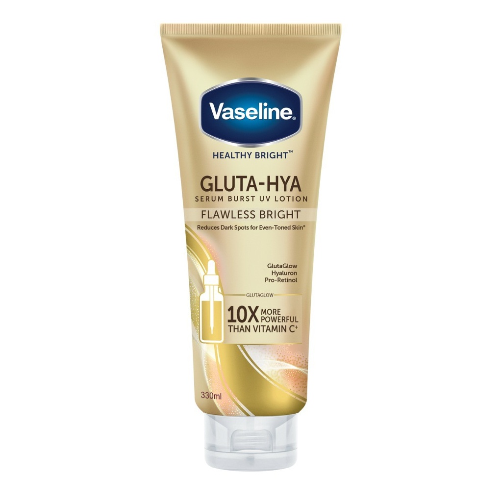 Vaseline, GLUTA-HYA Serum Burst UV Lotion, Flawless Bright, (330 ml)