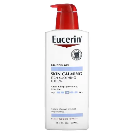 Eucerin, Skin Calming, Itch Soothing Lotion, 16.9 fl.oz. (500 ml)