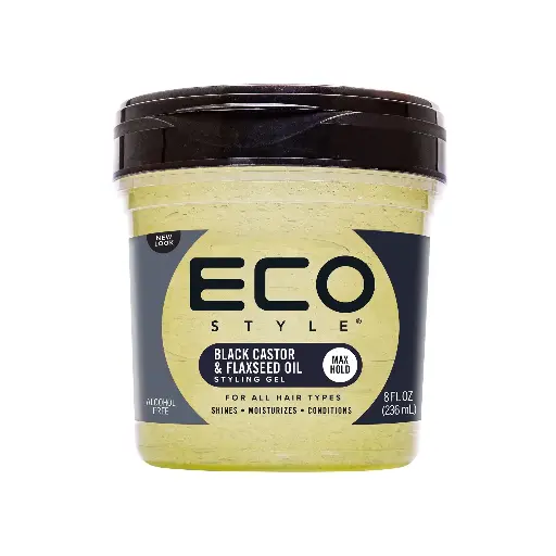 Eco Style, Black Castor & Flaxseed Oil, 8 fl.oz. (236 ml)