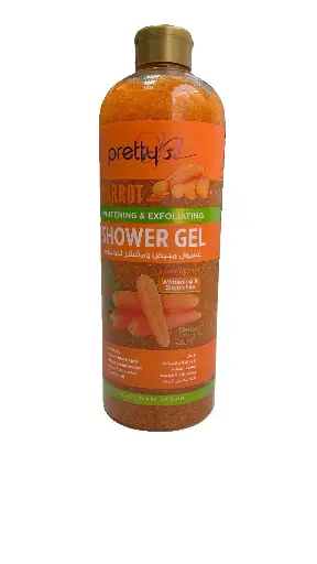 PrettyBe, Brightening Exfoliating Shower Gel Carrot With Jojoba-Oil & Vitamin E, (1000 ml)