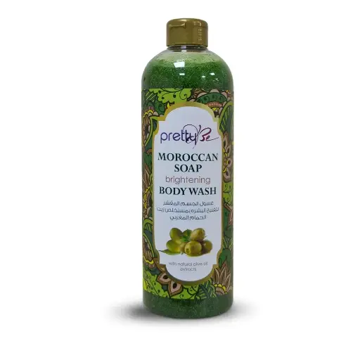 PrettyBe, Moroccan Soap Brightening Body Wash With Natural Olive Oil Extracts, (1000 ml) 