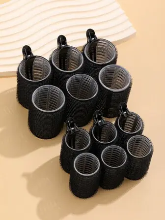 Hair Rollers With Clips, Self-Gripping Curler Suitable For Long/Medium/Short Hair And Bangs, DIY Hair Curling Tool (Includes 12pcs Large Roller Tubes + 6pcs Clips) 