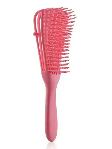 Vented Hair Brush, 1Pc Rib Comb Eight-Claw Comb Curly Hair Salon Comb Detangling Hair Comb Suitable For Any Hair Type Pink