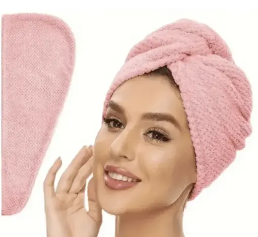 Ultra-Soft Microfiber Hair Towel - Quick Dry