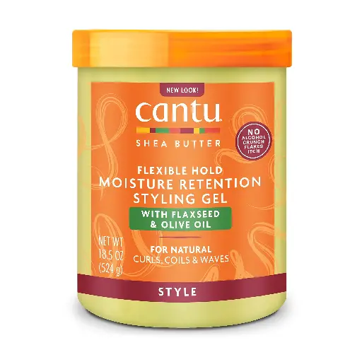 Cantu, Flexible Hold Moisture Retention Styling Gel, 18.5oz (524g)