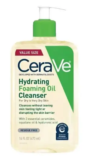 CeraVe, Hydrating Foaming Oil Cleanser for Dry to Very Dry Skin, 16 fl.oz. (473 ml)