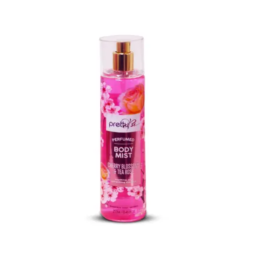 PrettyBe, Perfumed Body Mist Cherry Blossom & Tea Rose, 8.45 fl.oz. (250 ml)