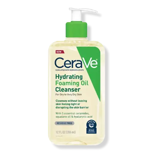 CeraVe, Hydrating Foaming Oil Cleanser for Dry to Very Dry Skin, 12 fl.oz. (355 ml)