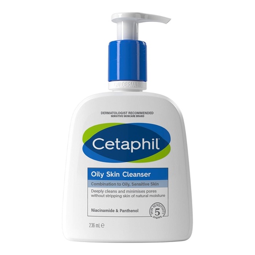 Cetaphil, Oily Skin Cleanser, Combination to Oily, Sensitive Skin, with Niacinamide, (236 ml)