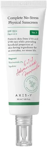 AXIS-Y, Complete No-Stress Physical Sunscreen, SPF 50+, PA++++, 1.69 fl.oz. (50 ml)