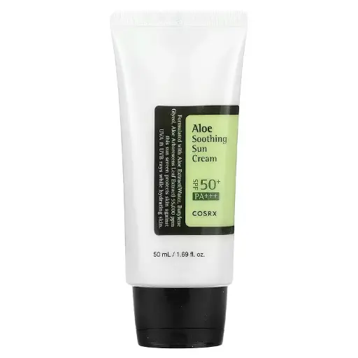 COSRX, Aloe Soothing Sun Cream, PA+++, SPF 50+, 1.69 fl.oz. (50 ml)