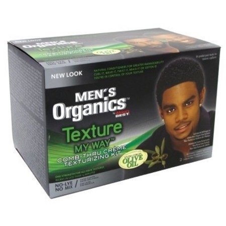 House of Cheatham Organics Men S Organics Texture My Way Comb Thru Creme Texturizing Kit  1 Ea