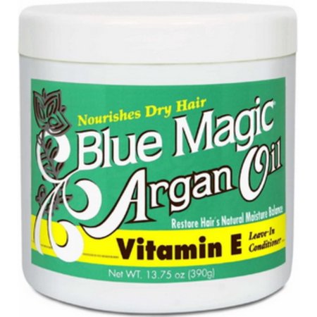 Blue Magic, Argan Oil & Vitamin-E, Leave-in Conditioner,  13.75 fl.oz.
