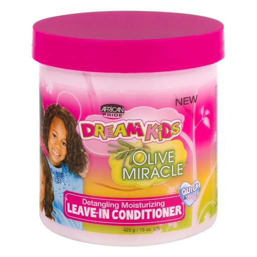 African Pride, Dream Kids Olive Miracle Detangling Moisturizing Leave-in Conditioner, 15 fl.oz. (425 g)